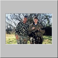 12/20/01 - Craig & Neil - 3 mallards, a gadwall & a black duck